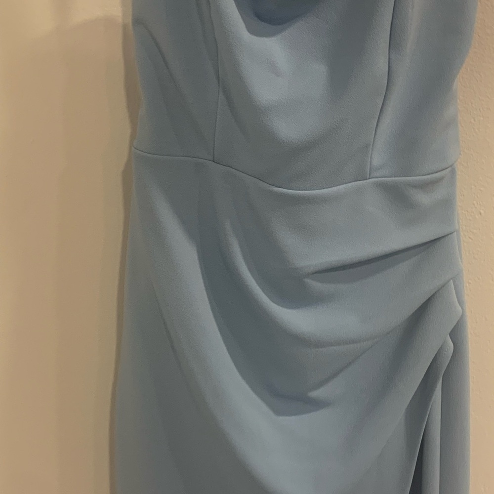Hello Molly Blue Asymmetrical Sheath Dress Like New for Party’s and Weddings - Picture 3 of 14